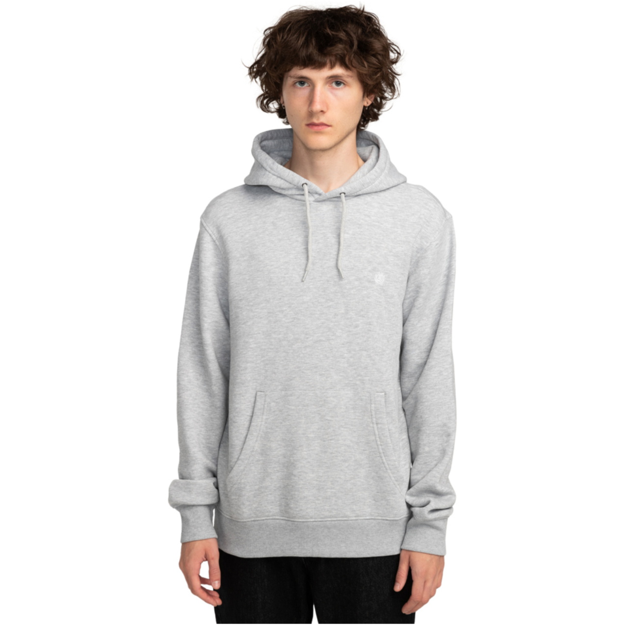 2026 Element Mens Icon Embroidery Hoodie ELYFT00198 - Mid Grey Heather